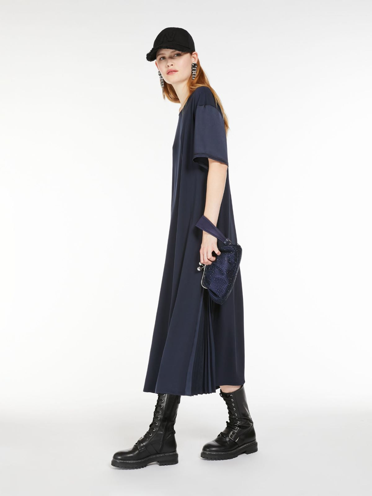 ワンピース Weekend Max Mara Navy blue stretch nylon blend Jordan dress 0400021193199_NAVY?wid=600&hei