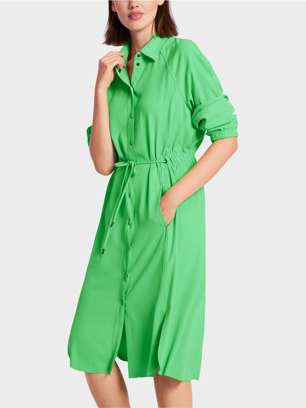 Marc Cain New Neon Green Shirt blouse dress with raglan
