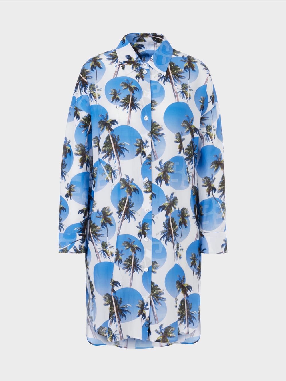 Marc Cain Shirt dress with palm print