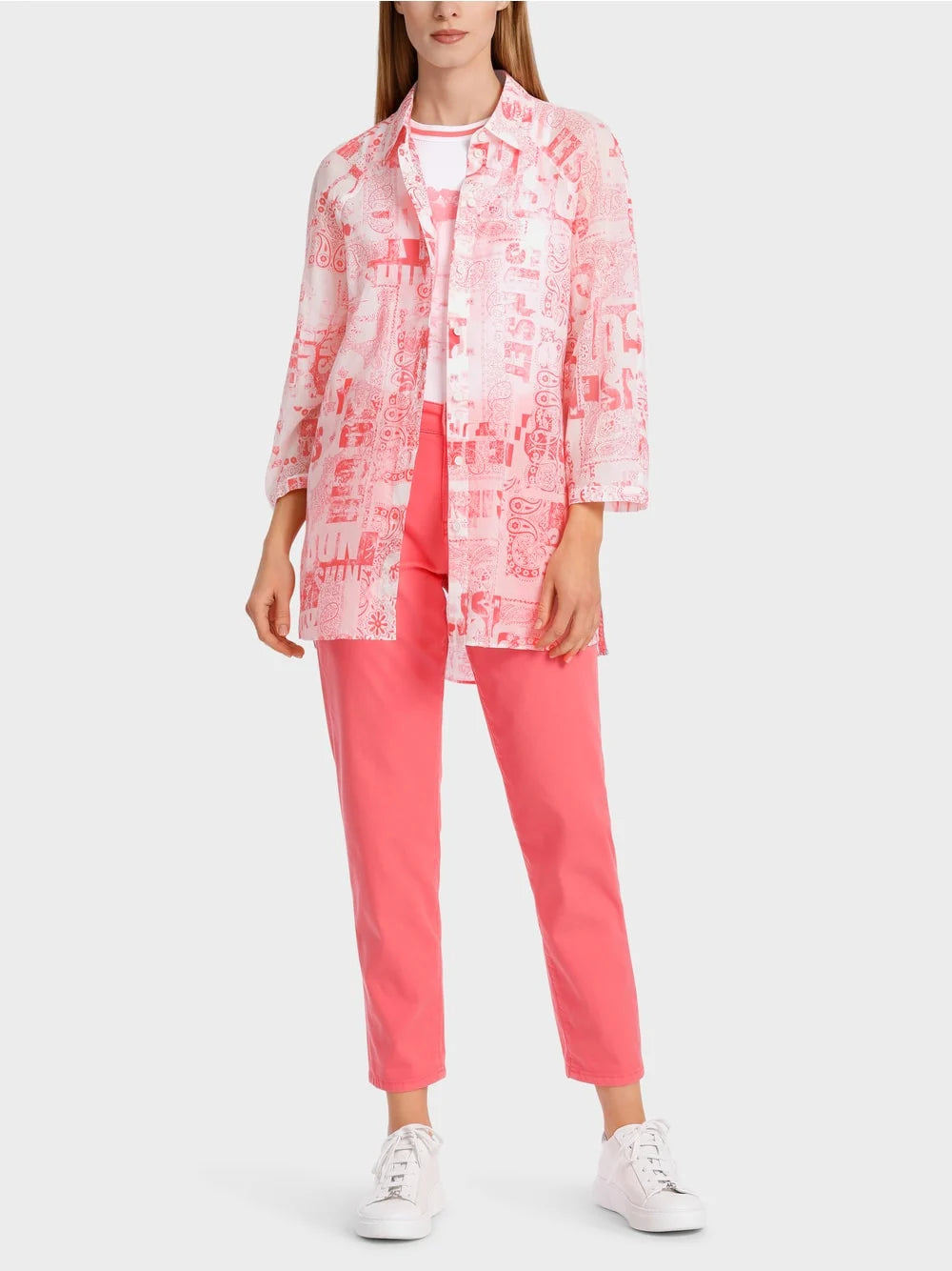 Marc Cain Blouse with bandanna lines print