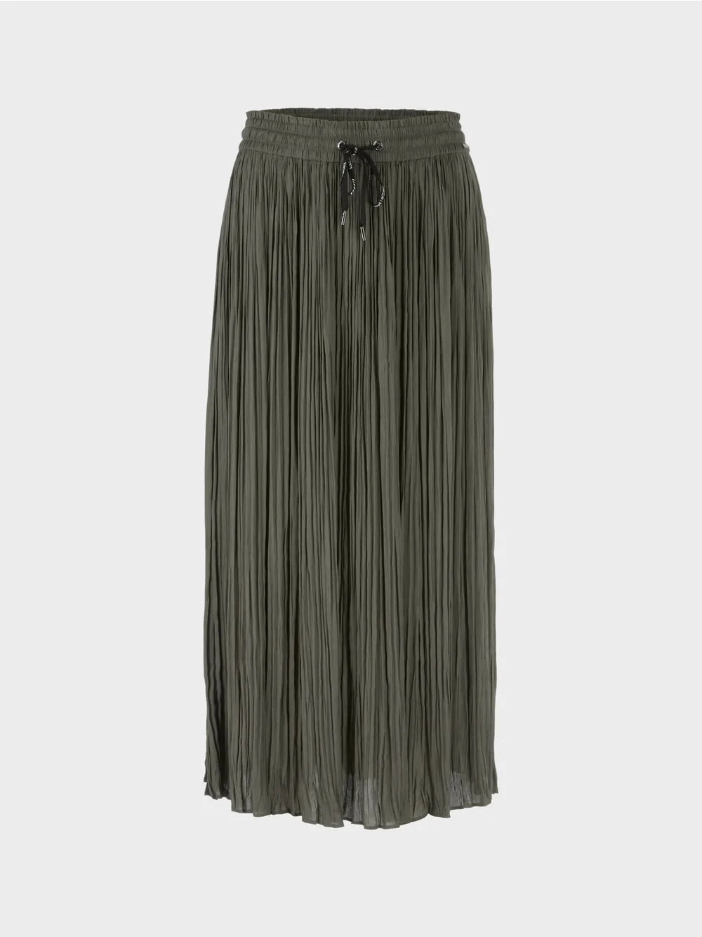 Marc Cain Forest Night Khaki Midi length skirt with pleats