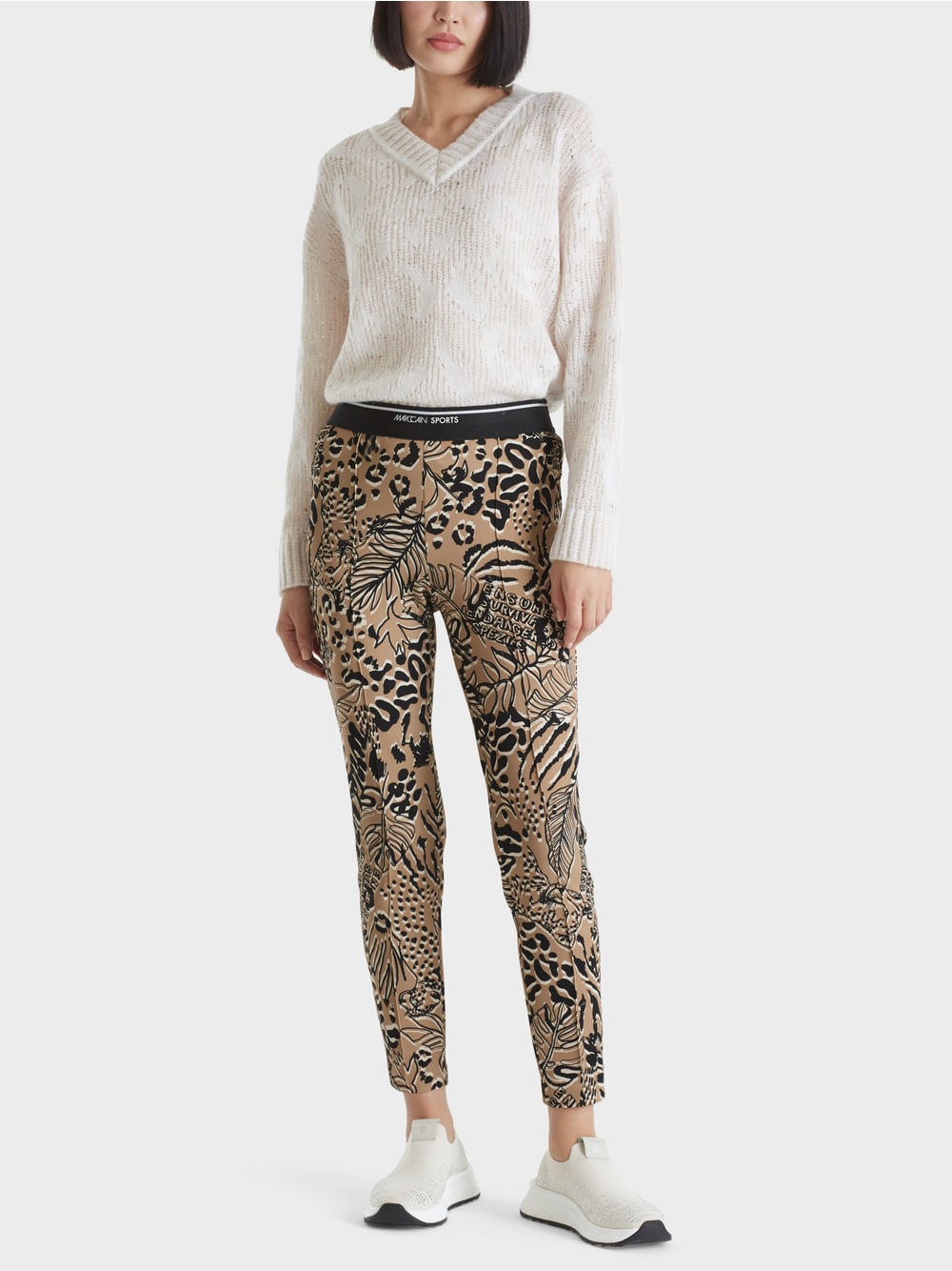 Marc Cain Beige Scubersey trousers