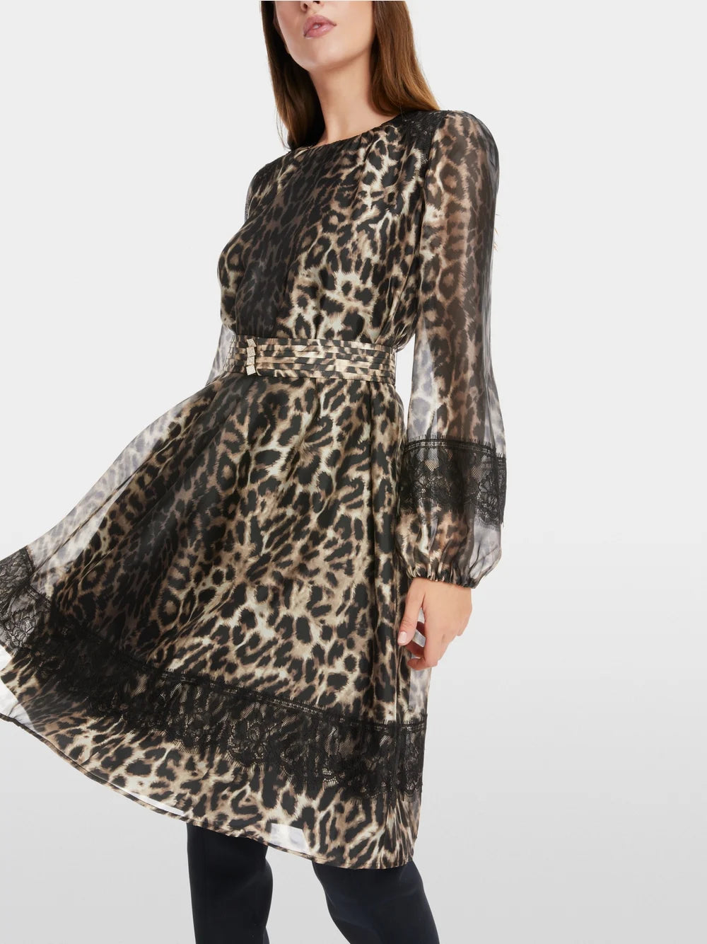 Marc Cain Leo dress Leopard Print Think Bubbles