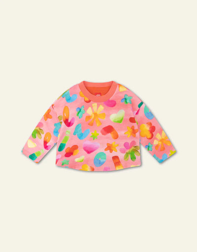 Oilily Kids Hum Sweater Watercolour Pink