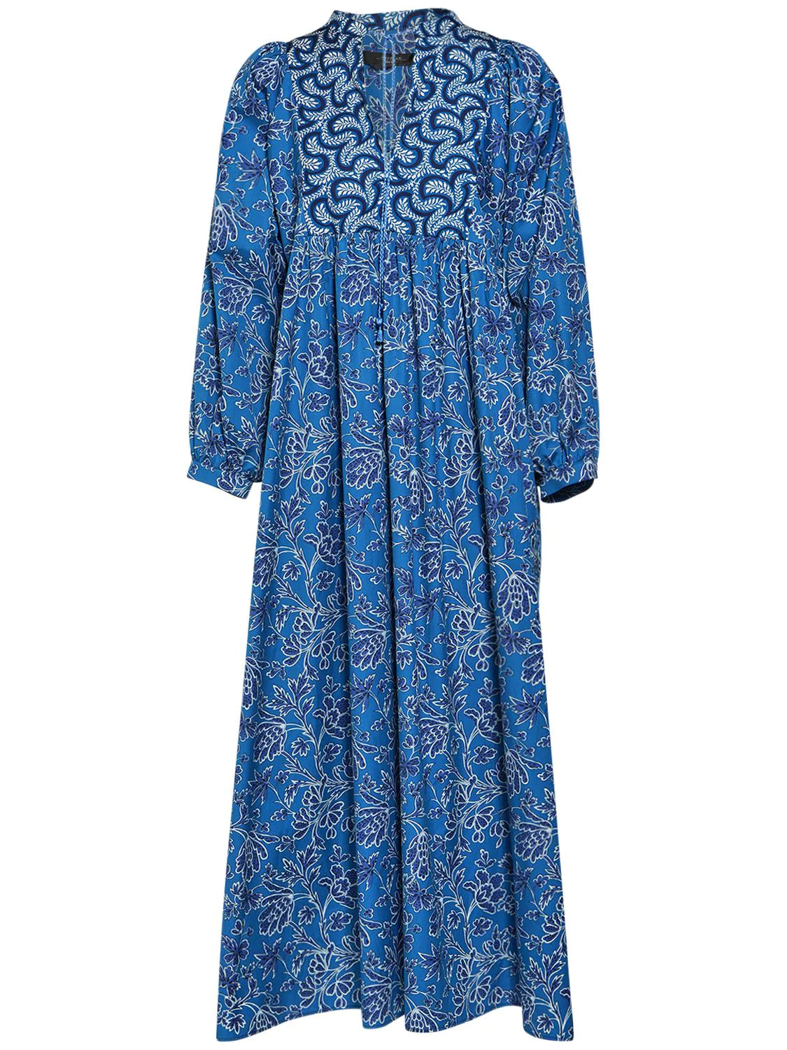 Blue Poplin Cotton Tay Dress
