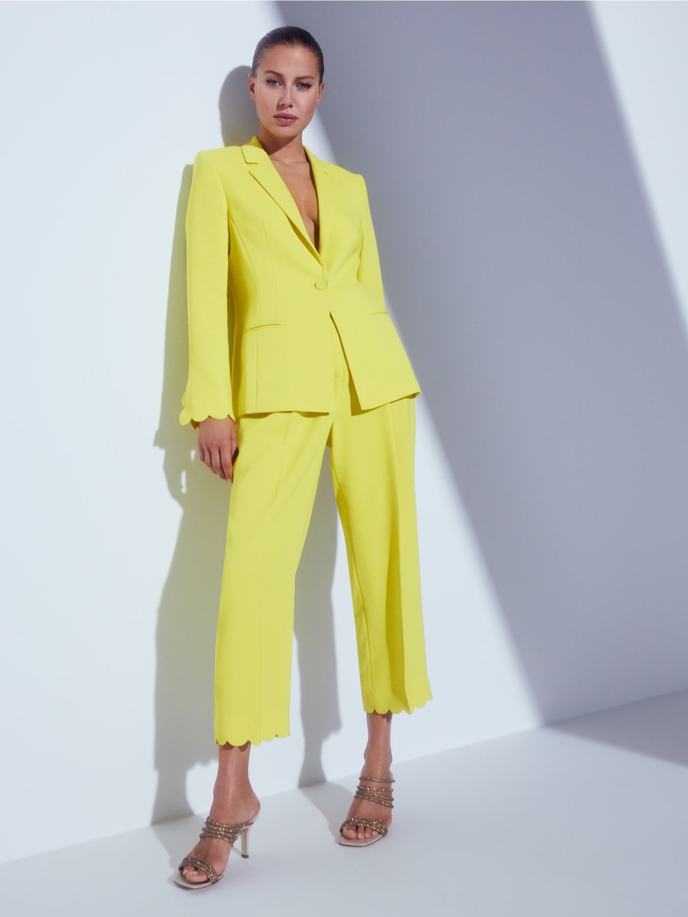 Marc Cain Yellow Elegant blazer