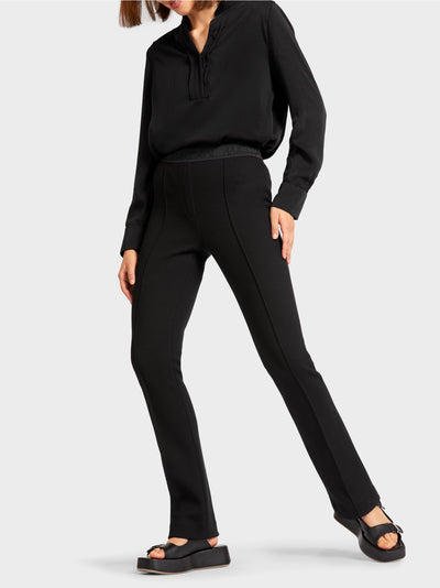 Black Sporty pants with elasticated waistband